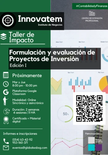 Formulación y evaluación de Proyectos de Inversión